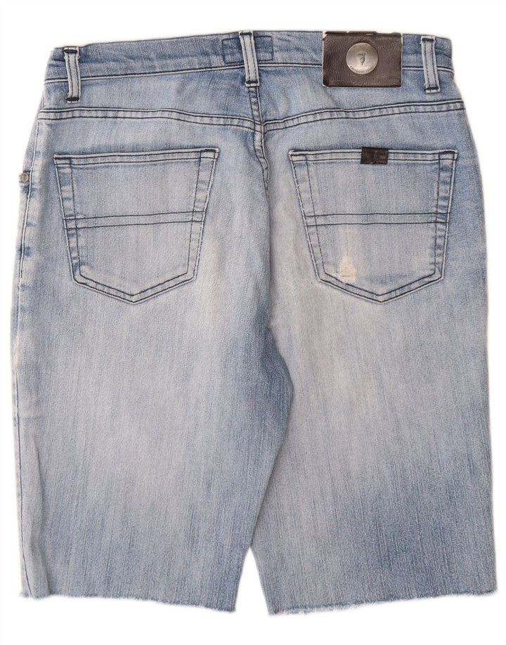 Shorts Vaqueros Hombre Trussardi W30 Azul Medio Algodón