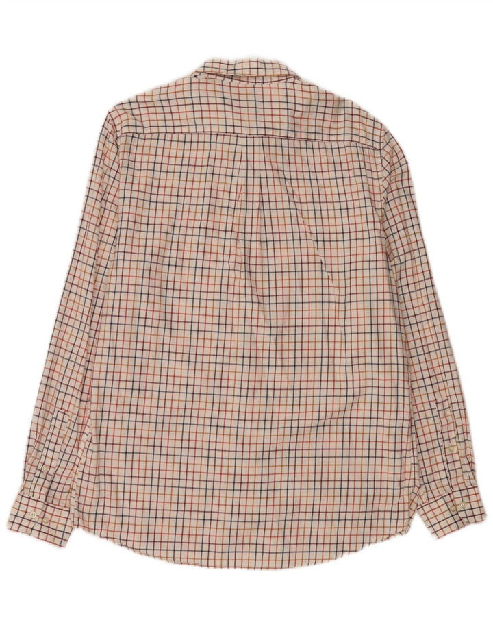 Barbour Camisa Entallada De Algodón A Cuadros Blanco Grande Para Hombre