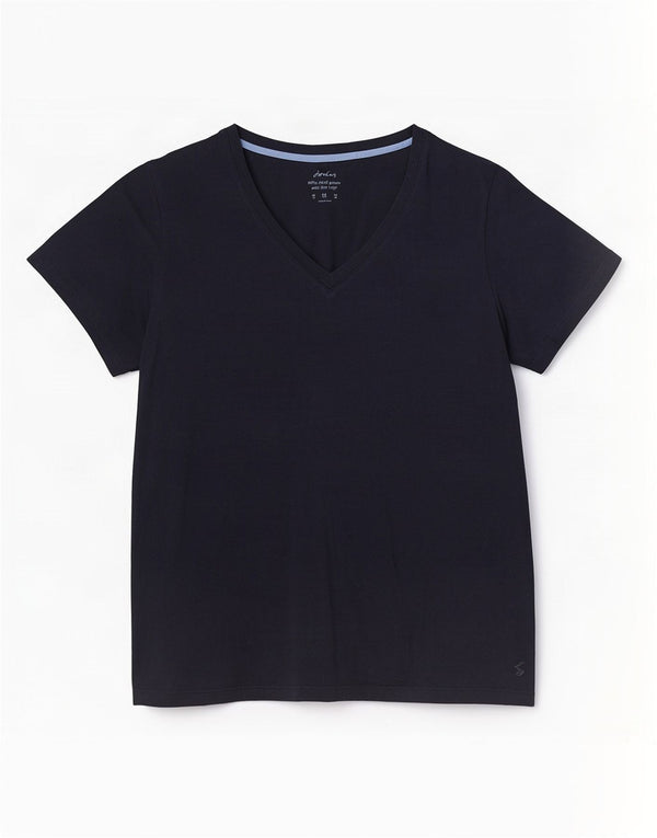 Camiseta Joules Mujer Top UK 40 XL Algodón Azul Marino