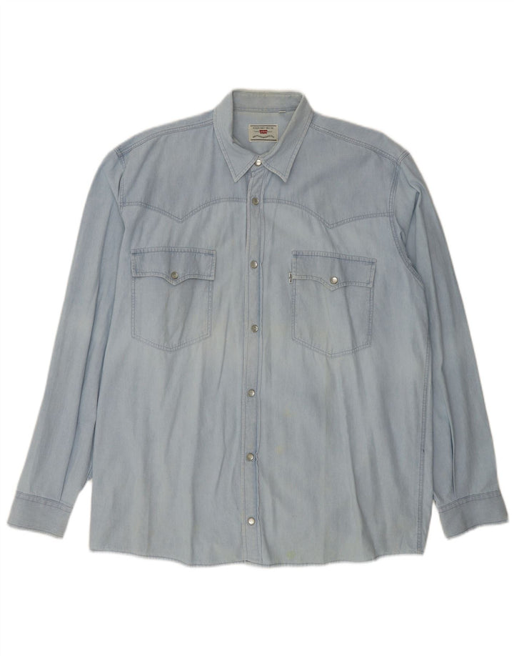 LEVI'S Camisa vaquera para hombre Algodón azul grande
