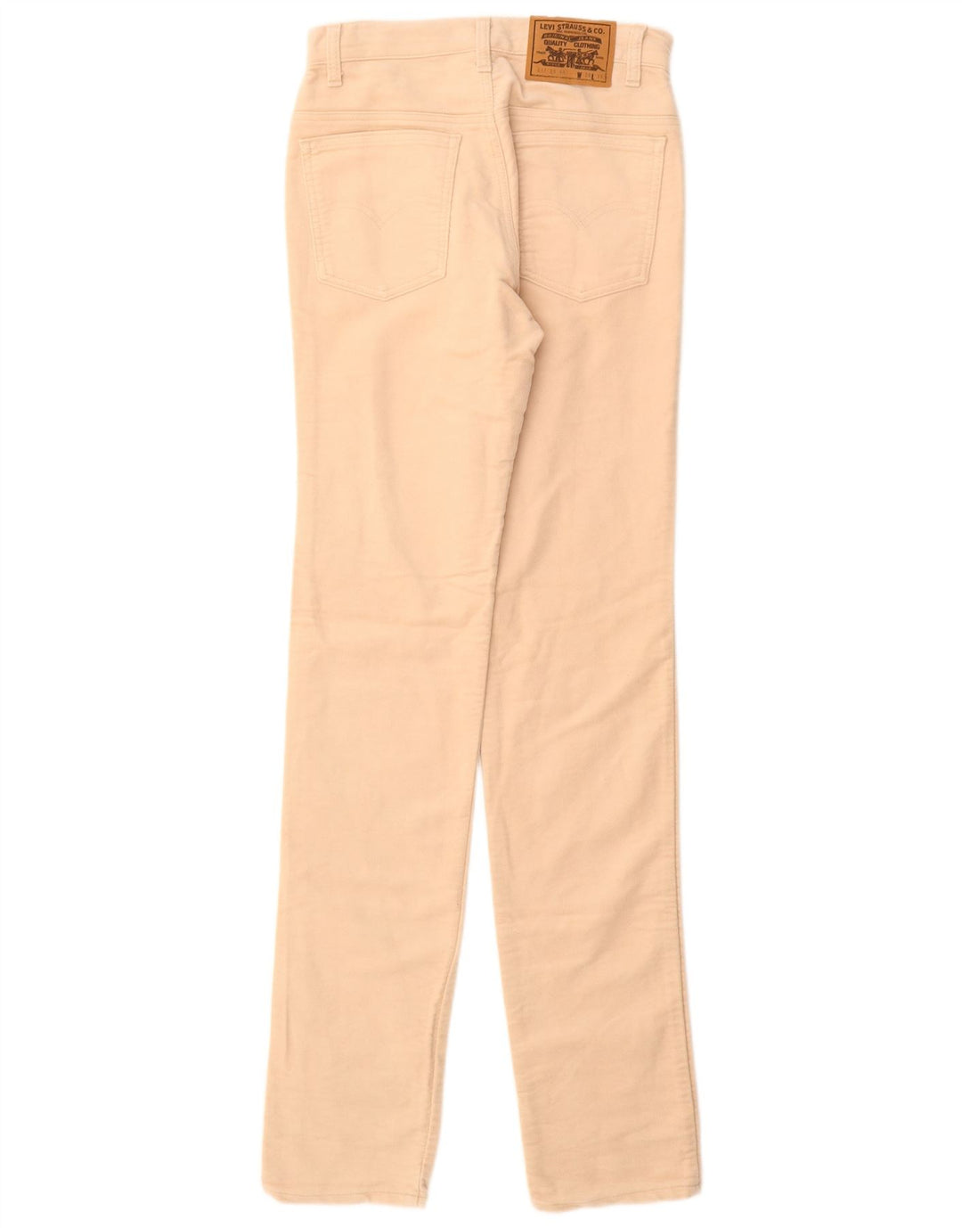 LEVI'S Pantalones informales ajustados para mujer W30 L36 Algodón beige