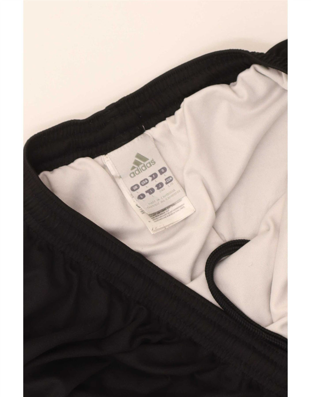 Adidas - Pantalones cortos deportivos para hombre, talla grande, poliéster negro