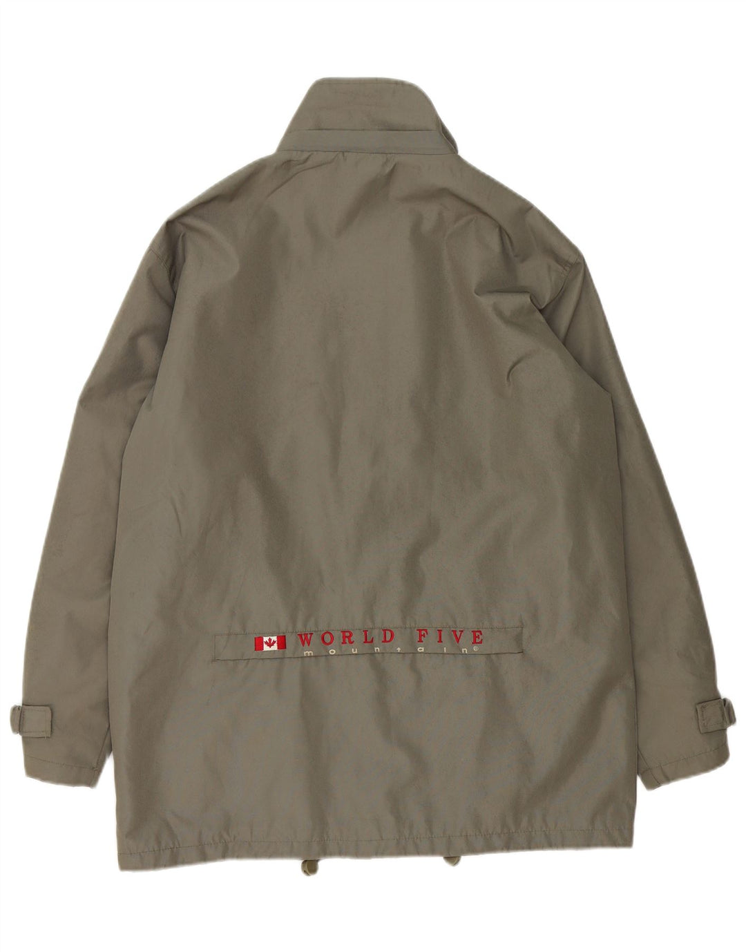 VINTAGE Chaqueta de lluvia para hombre Reino Unido 38 Poliéster caqui medio