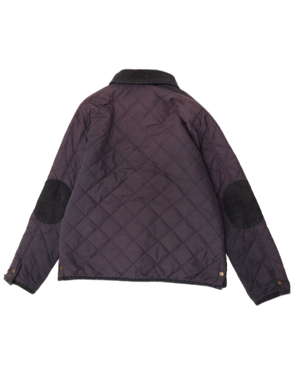 Jack Wills Chaqueta acolchada para mujer UK 44 Large Nylon azul marino