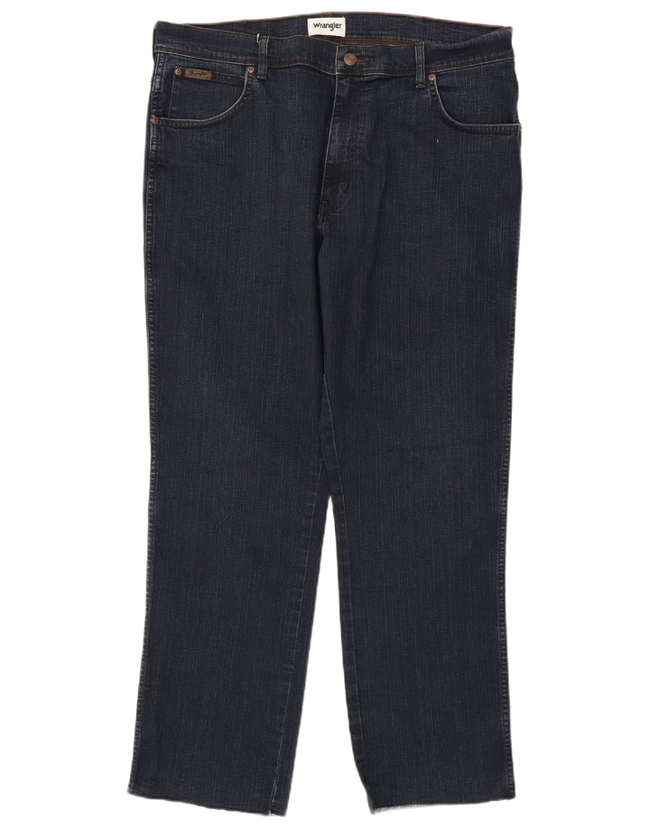 Vaqueros Wrangler Hombre Rectos W38 L31 Azul Marino
