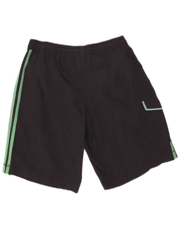 Adidas Mens Cargo Sport Shorts Pequeño Gris Nylon