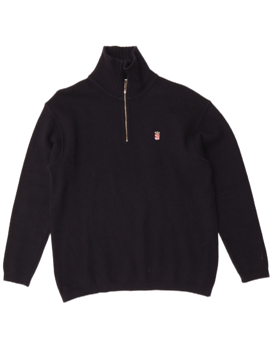 Armata Di Mare Suéter tipo jersey con cuello y cremallera para hombre Azul marino mediano