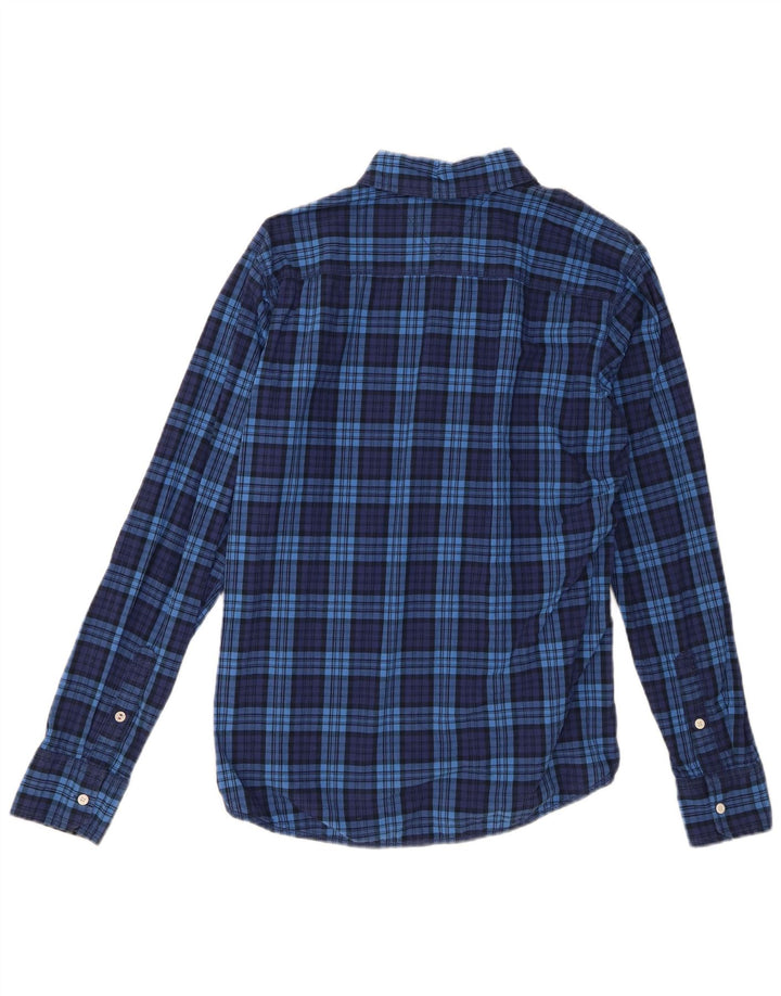 Camisa Tommy Hilfiger para hombre de algodón a cuadros azules grandes