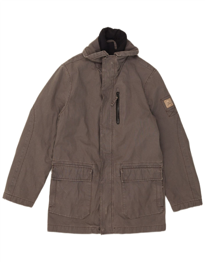 Murphy & Nye Chaqueta Parka para Hombre UK 38 Algodón Gris Medio
