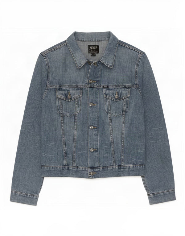 Gas Chaqueta vaquera para hombre UK 40 Grande Algodón azul