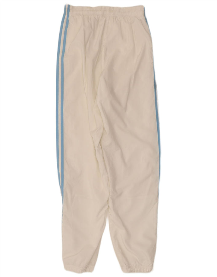 ADIDAS Pantalones de chándal para mujer Joggers UK 10 Small White Poliéster