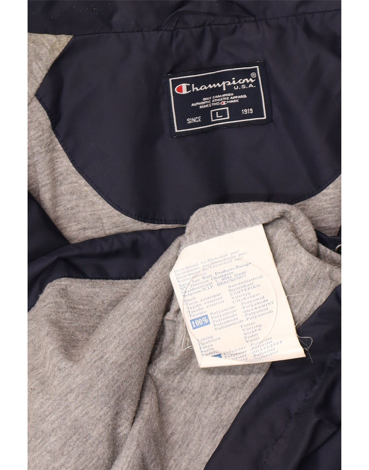 Champion Chaqueta impermeable para hombre UK 40 Large Poliamida azul marino