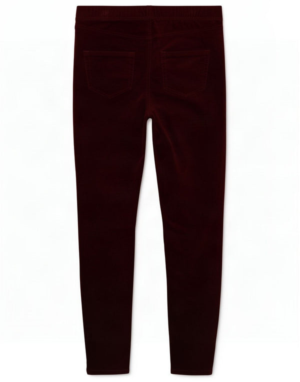 Pantalones informales de terciopelo para mujer White Stuff UK 10 Small W27 L29 Borgoña