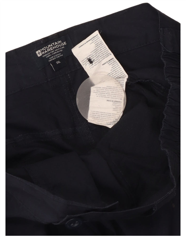 Pantalones cargo rectos para mujer de Mountain Warehouse W36 L34 Azul marino