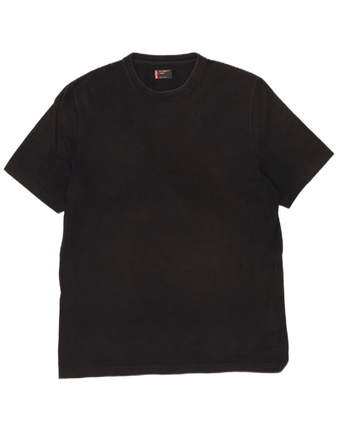 LEVI'S Hombre Camiseta Top Grande Algodón Negro