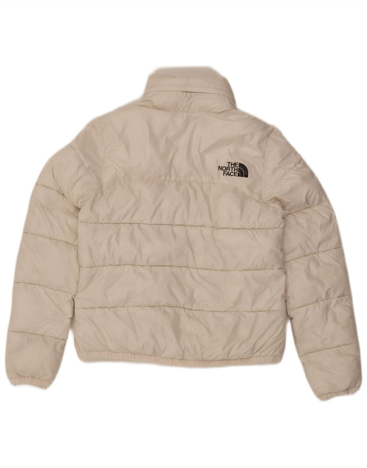 The North Face Chaqueta acolchada con capucha para mujer UK 10 Small Poliéster blanco
