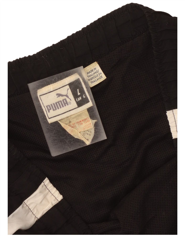 Puma - Pantalones cortos deportivos para hombre (talla grande), color negro, poliéster