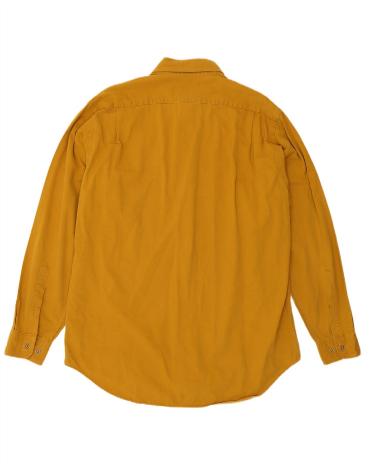 Camisa Marlboro Classics Hombre Grande Algodón Amarillo