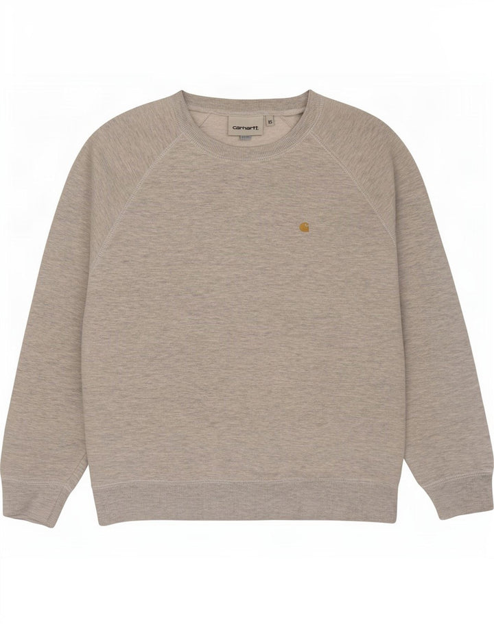 Carhartt - Sudadera extragrande para mujer, talla 6, XS, algodón gris
