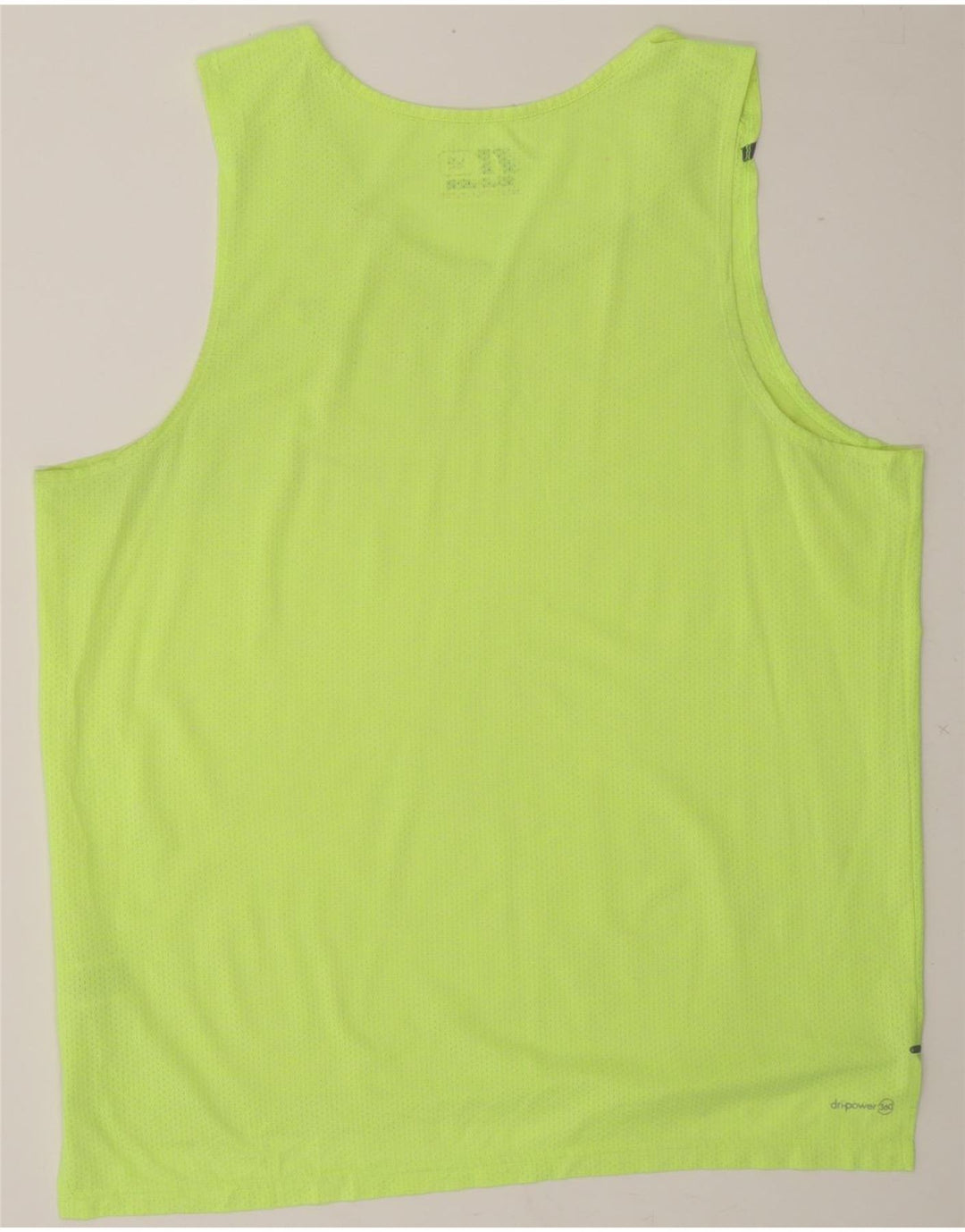 RUSSELL ATHLETIC Mens Vest Top Large Yellow Polyester Vintage Russell Athletic and Second-Hand Russell Athletic from Messina Hembry 