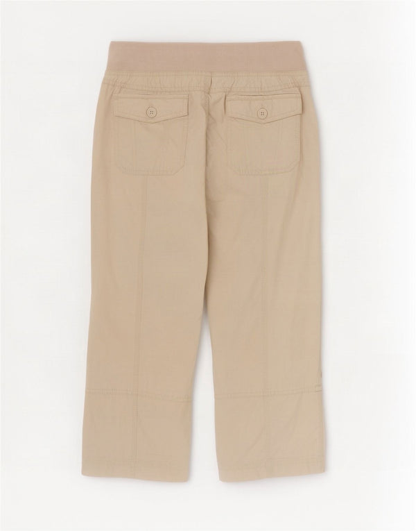 Tommy Hilfiger Pantalones Capri para Mujer Pequeños W30 L21 Algodón Beige