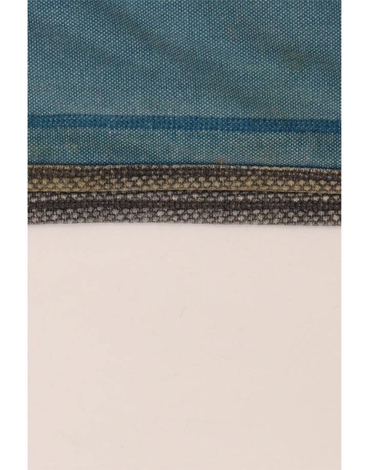 Sudadera con capucha y cuello con cremallera para hombre Fat Face Jersey de algodón azul medio