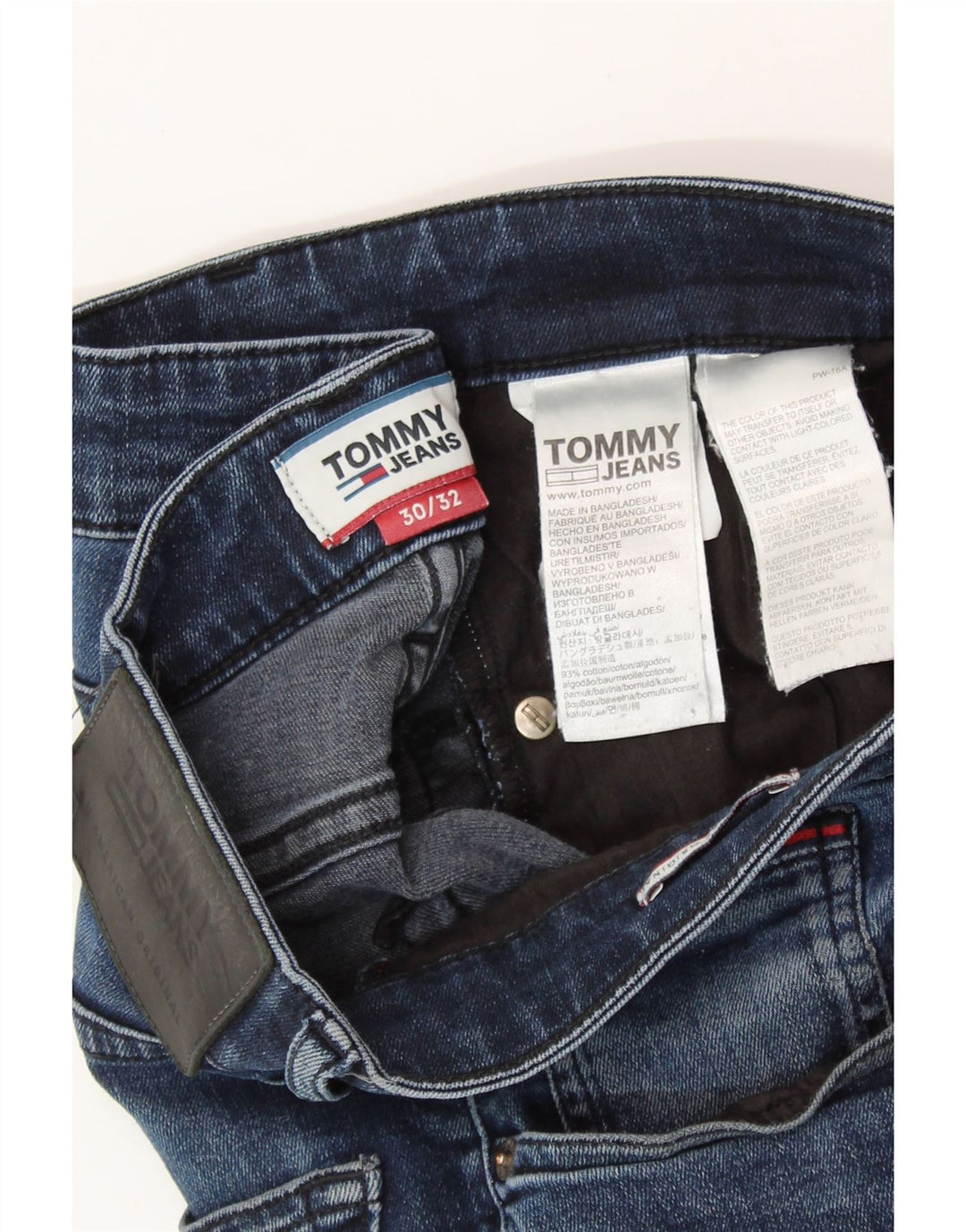 TOMMY HILFIGER Vaqueros ajustados para hombre W30 L32 Algodón azul