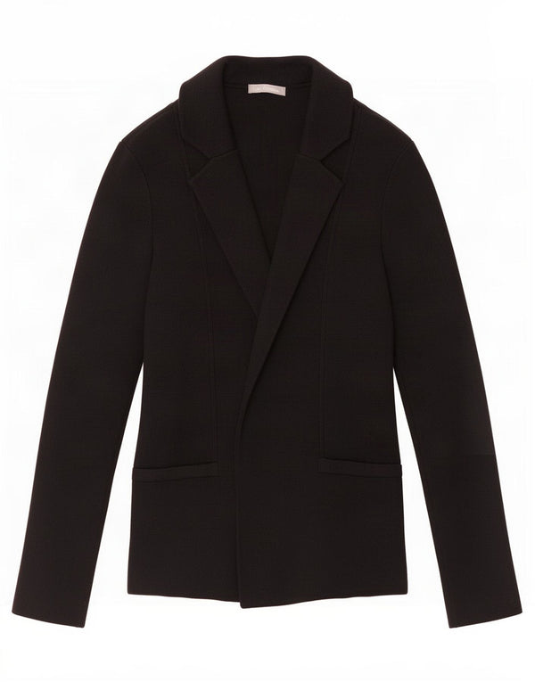 Marks & Spencer Suéter tipo cárdigan abierto para mujer UK 46 Large Viscosa negra
