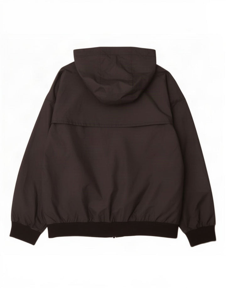 Nike Chaqueta impermeable con capucha para niños 10-11 años Mediana Negro Poliéster