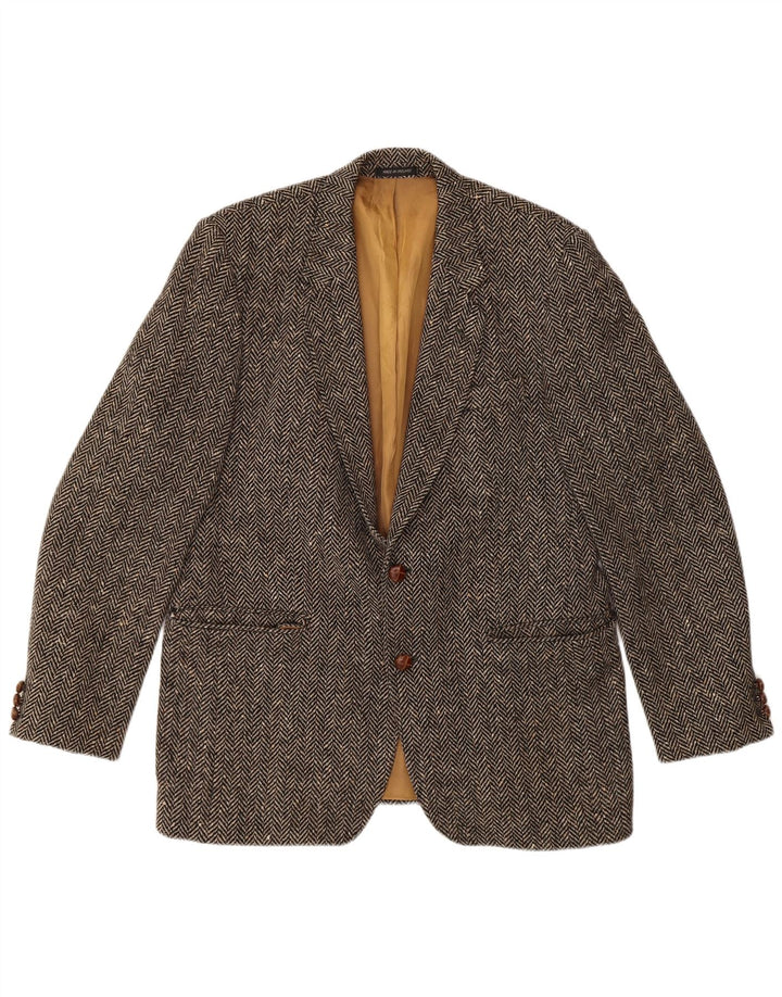 GERRARD MARLBORO Chaqueta tipo blazer de tweed Donegal para hombre UK 38 Marrón medio