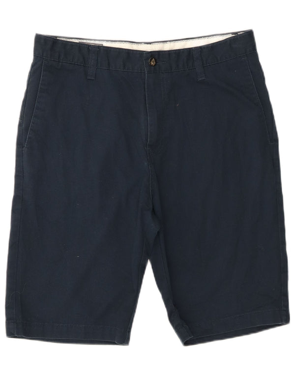 Volcom Mens Chino Shorts W32 Medium Navy Blue Cotton