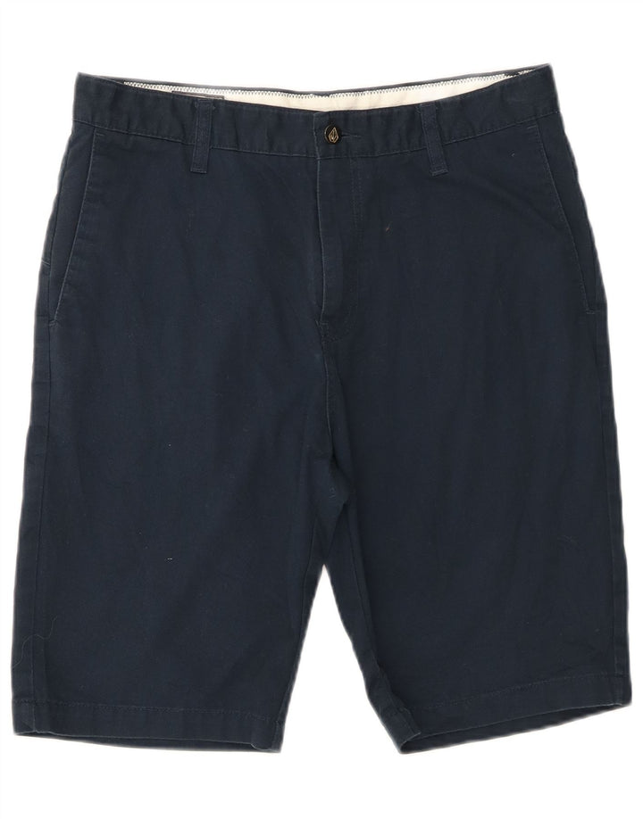 Pantalones cortos chinos Volcom para hombre W32 Algodón azul marino mediano
