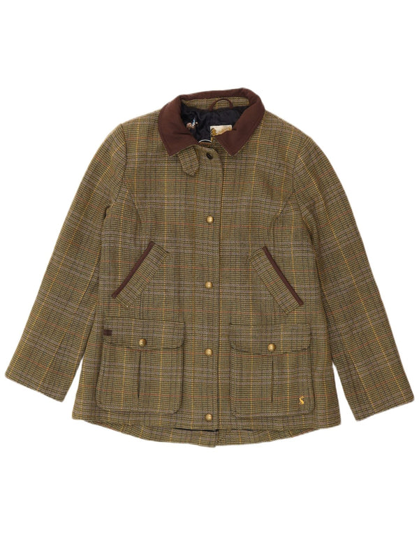 Joules Chaqueta campestre para mujer Reino Unido 46 Lana a cuadros verde grande
