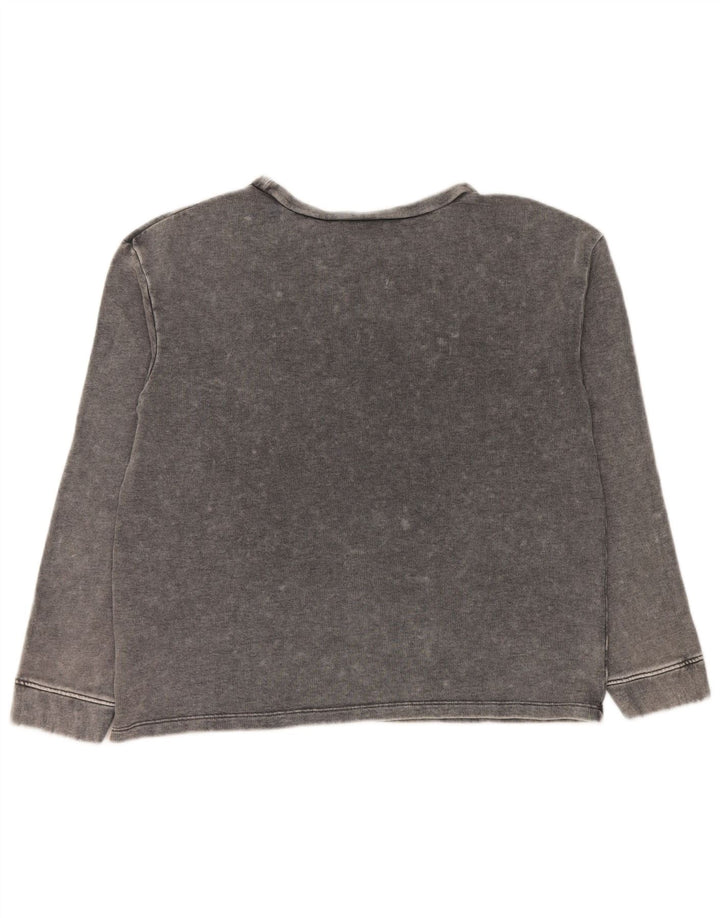 Guess Sudadera gráfica para mujer Jumper UK 46 Large Grey Cotton