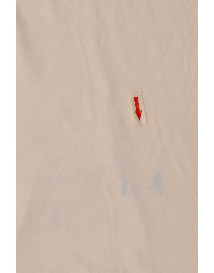 Hugo Boss Hombre Camiseta Top Small Blanco Algodón