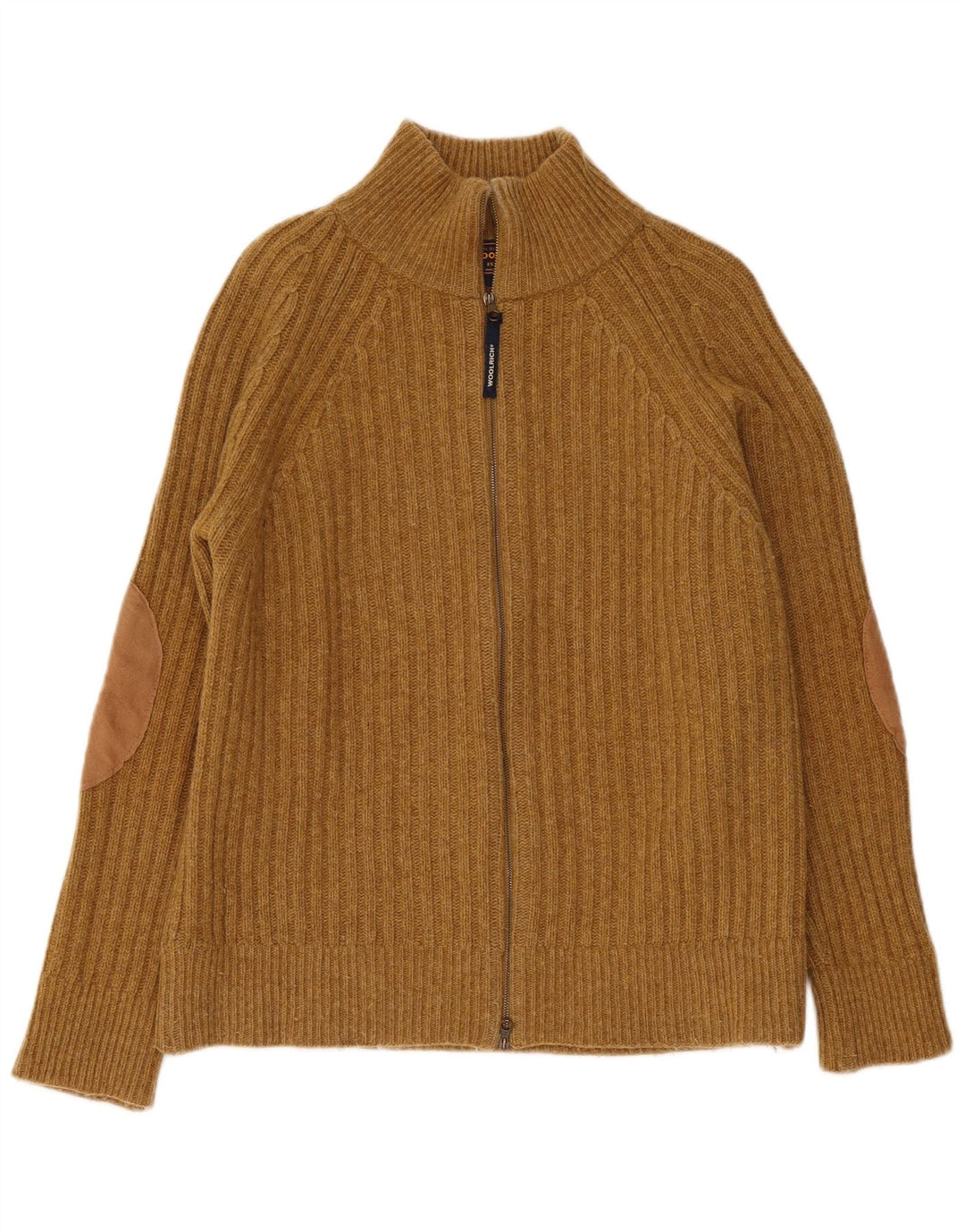 Woolrich Suéter Cárdigan Para Hombre Pequeño De Lana Marrón