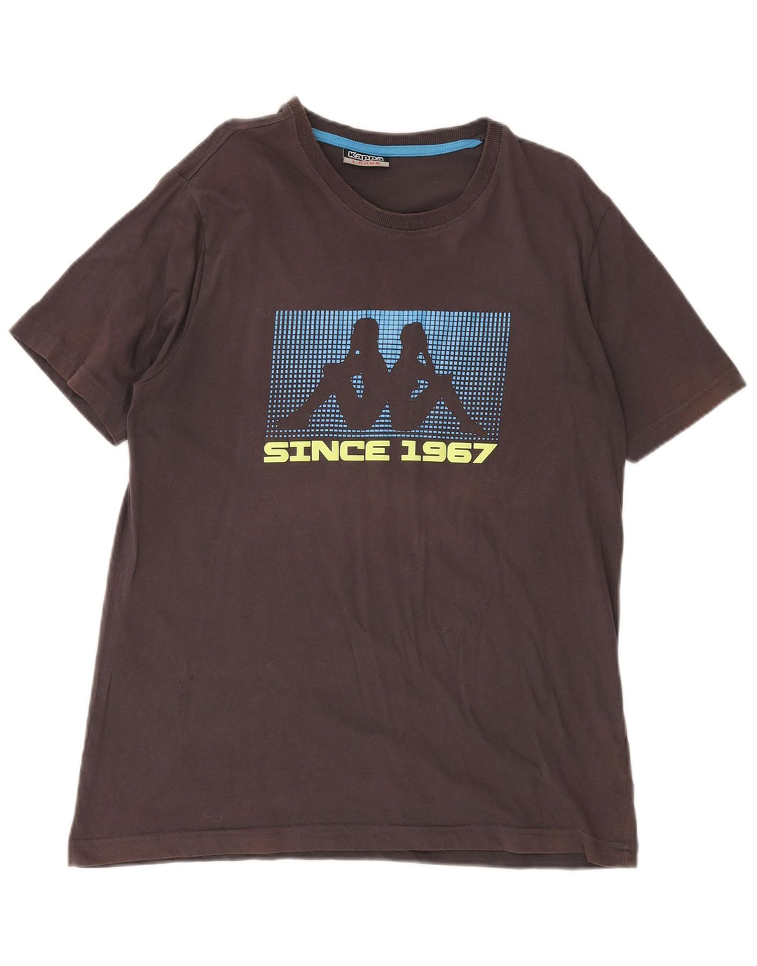 KAPPA Camiseta gráfica para hombre Top grande de algodón marrón