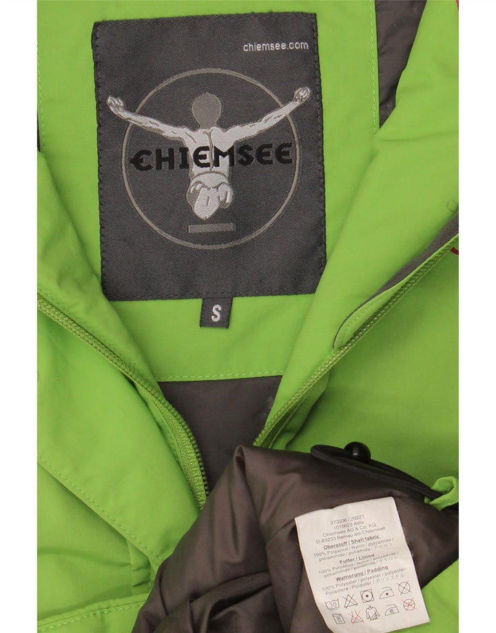 Chiemsee - Chaqueta de esquí con capucha para mujer, talla S, color verde, poliamida