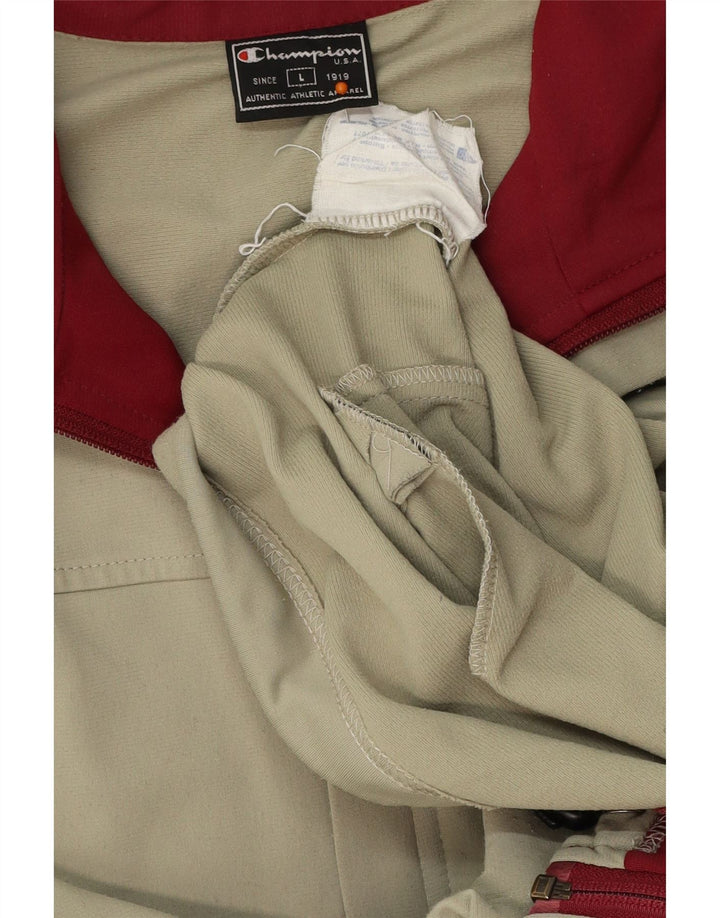 CHAMPION Chaqueta superior de chándal para hombre Poliéster caqui grande