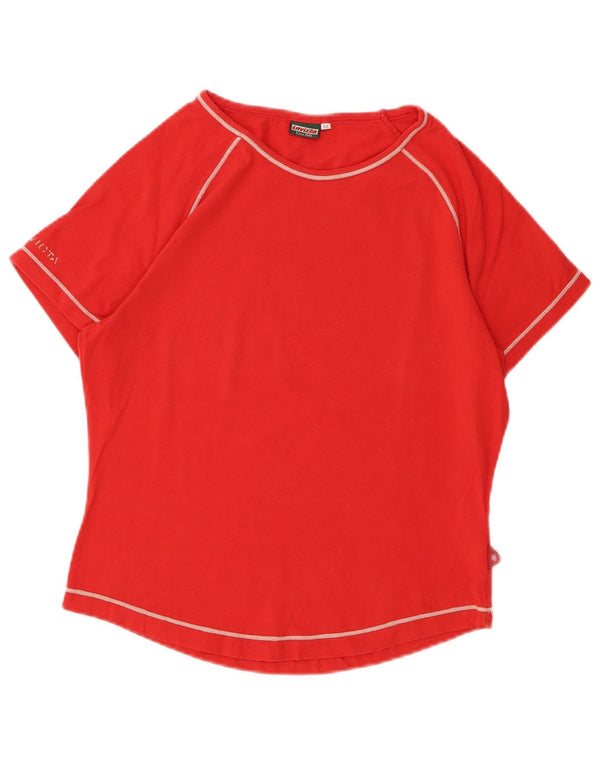 INVICTA Camiseta para mujer Top UK 12 Medium Red Cotton