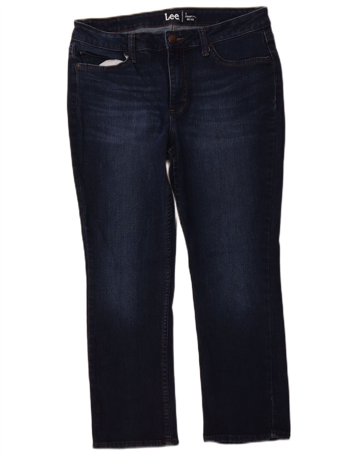 Vaqueros rectos de tiro medio para mujer LEE W32 L25 Azul marino