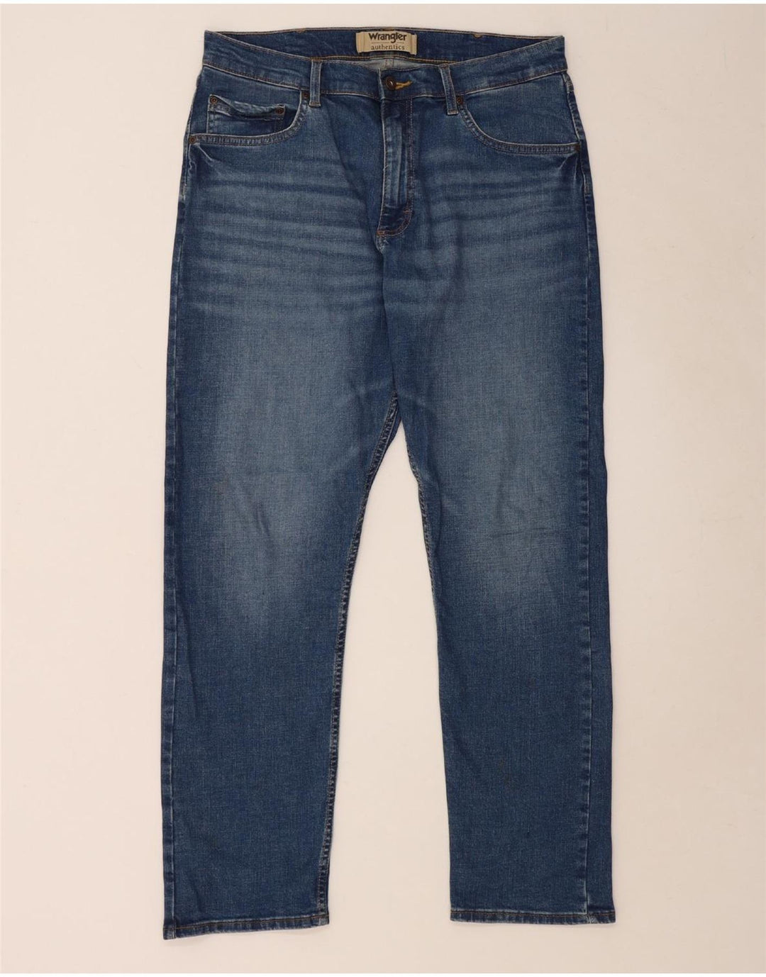WRANGLER Vaqueros rectos para hombre W34 L30 Algodón azul