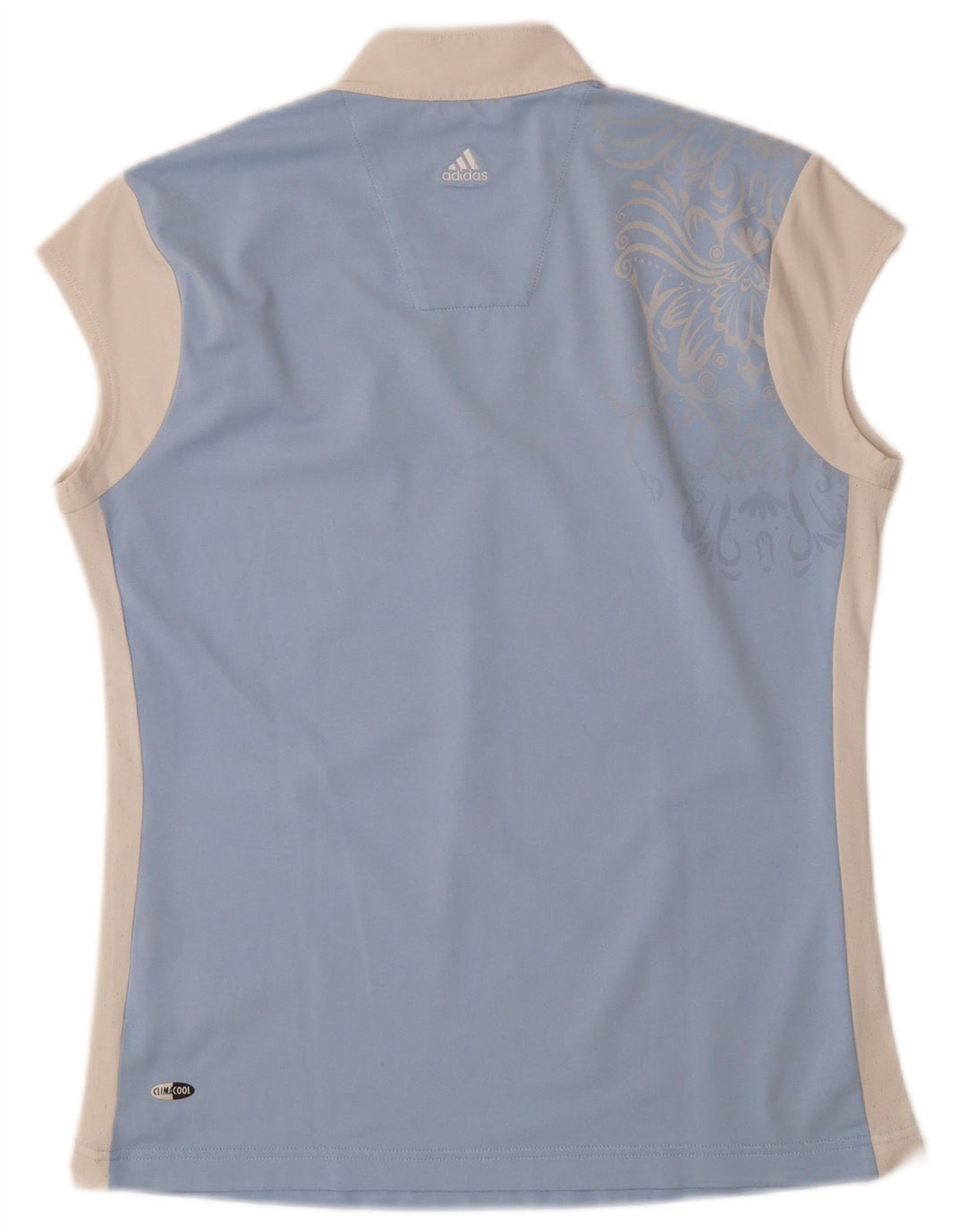 ADIDAS Camiseta Climacool para mujer UK 14 Medium Blue Colourblock