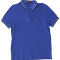 Fred Perry Hombre Polo Slim Fit De Algodón Azul Medio