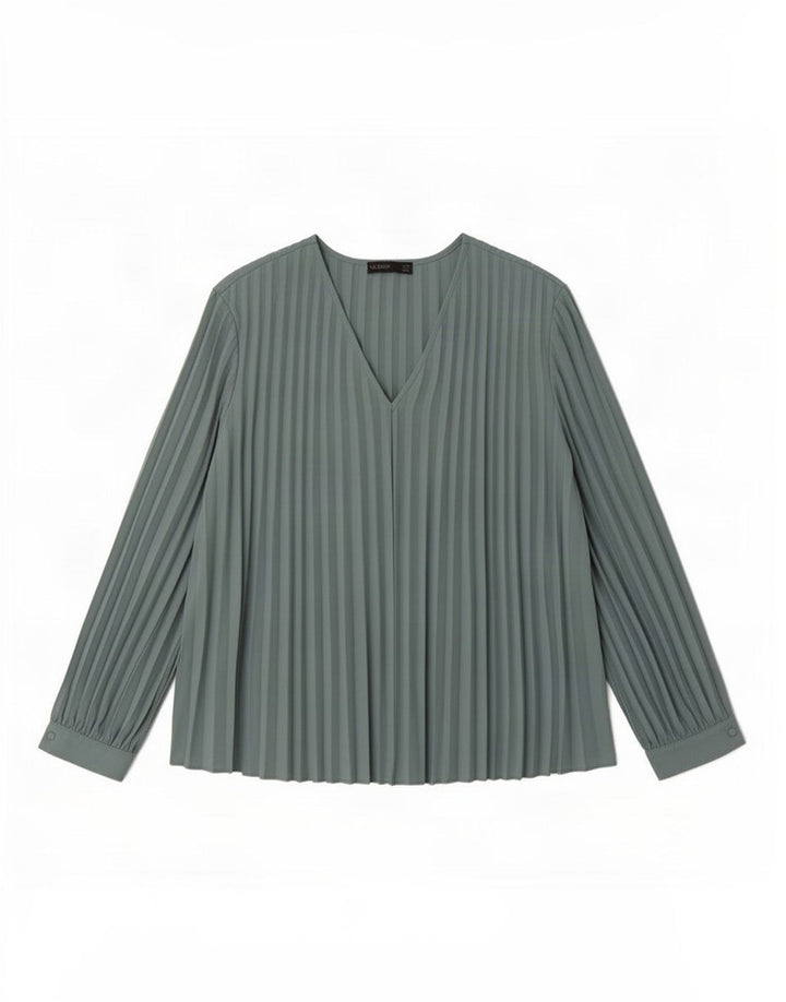 Marks & Spencer Blusa de Manga Larga Autograph para Mujer UK 46 Grande Azul