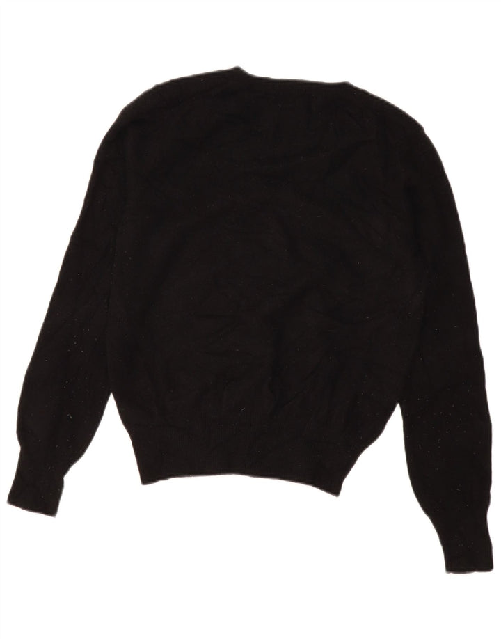 Marks & Spencer Suéter de Cuello Redondo Autograph para Mujer UK 8 Small Negro
