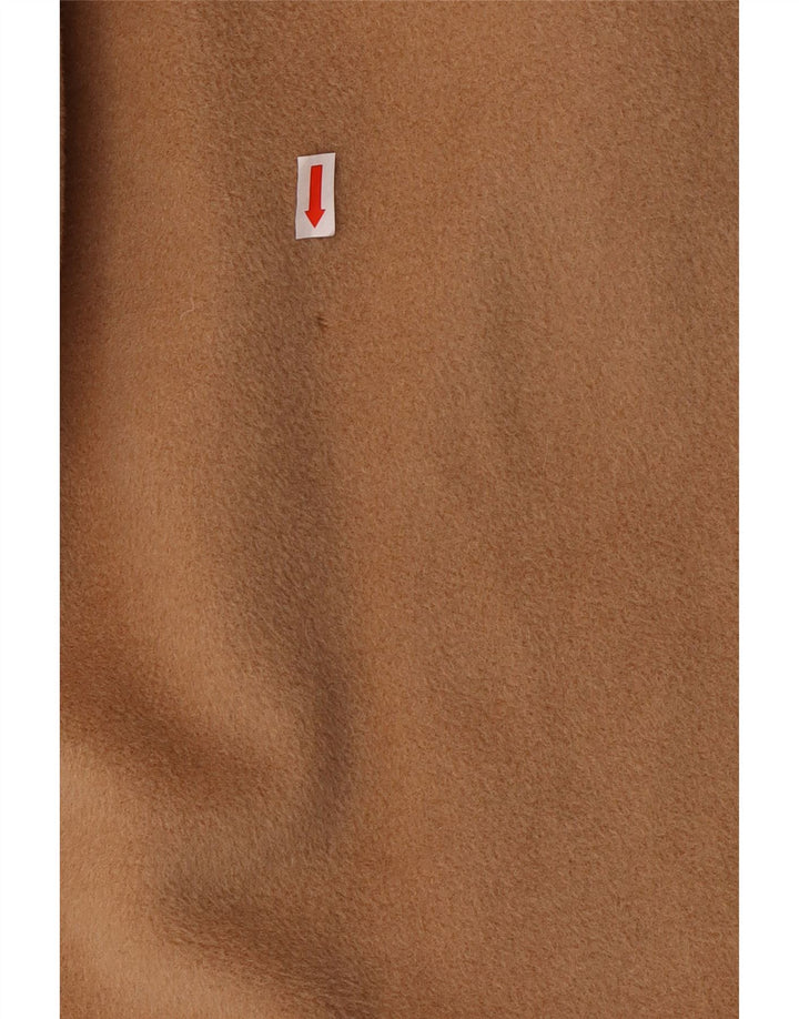 MARELLA Abrigo de doble botonadura para mujer UK 42 Medio Beige Lana Virgen Clásico