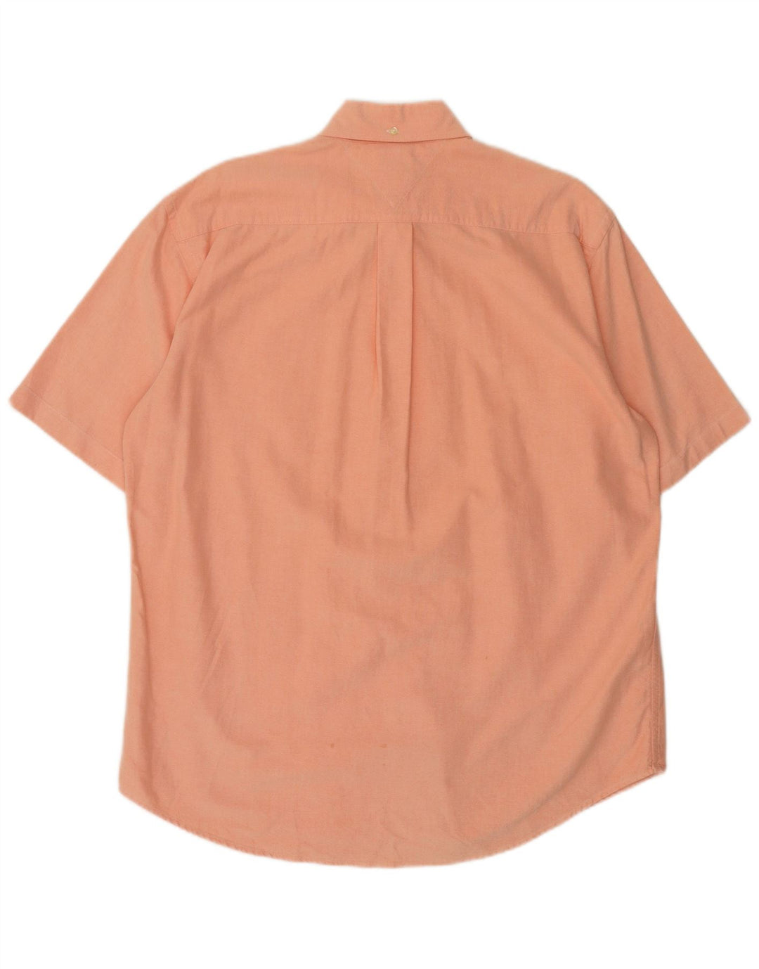 Camisa Tommy Hilfiger Hombre de Manga Corta Naranja Medio