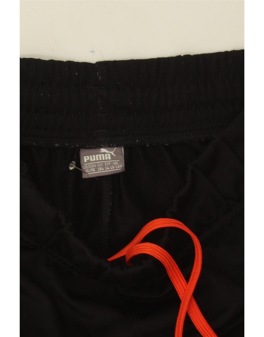 PUMA Boys Tracksuit Trousers 13-14 Years  Black Polyester Vintage Puma and Second-Hand Puma from Messina Hembry 