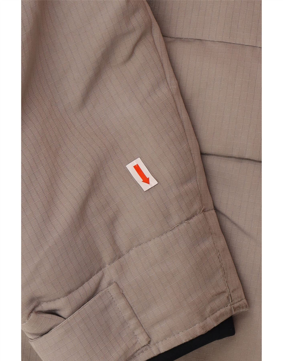 HOLLISTER Chaqueta acolchada con capucha para hombre Reino Unido 40 Poliéster gris grande